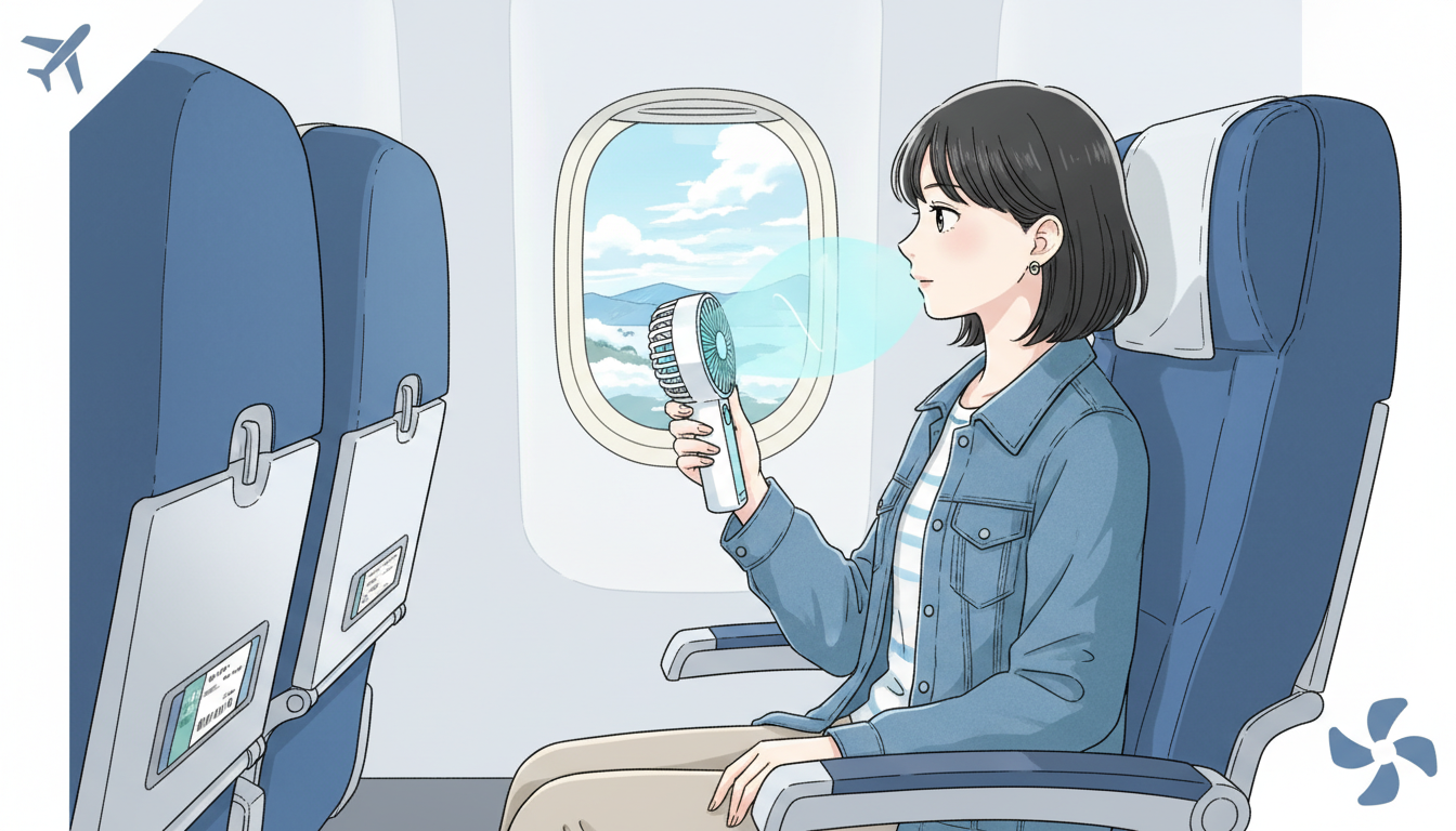 国内線へのハンディファン持ち込みはルールを守れば可能です